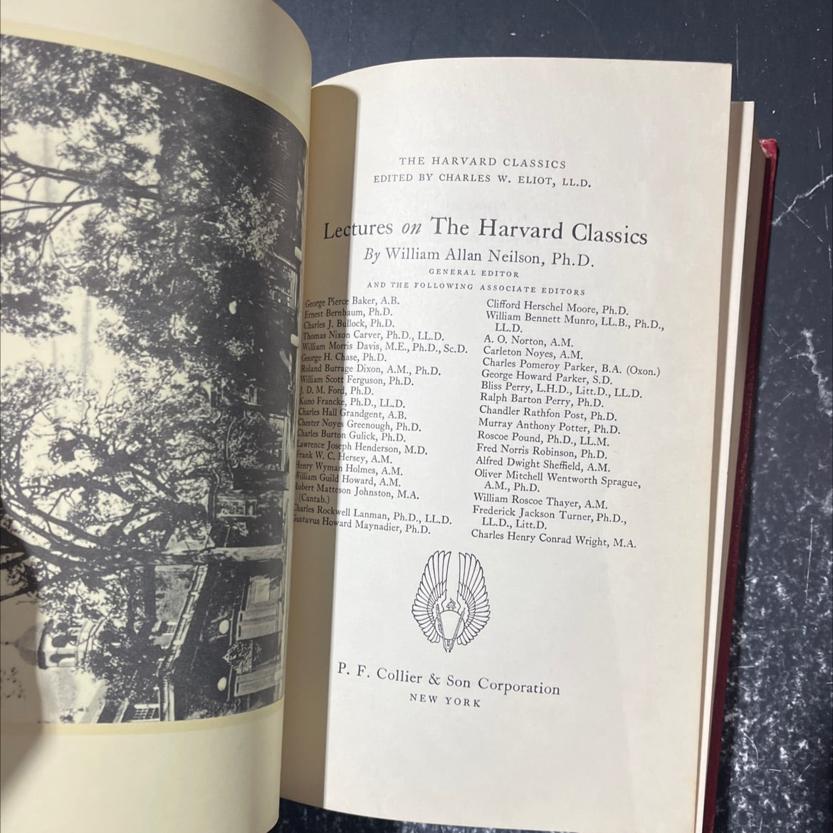 lectures on the harvard classics book, by william allan neilson, 1960 Hardcover image 2