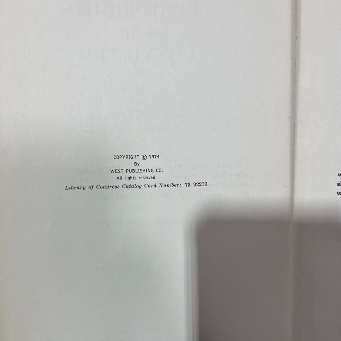legal rights of the convicted book, by hazel b. kerper, j.d. and janeen kerper, j.d., 1974 Hardcover, Vintage image 3