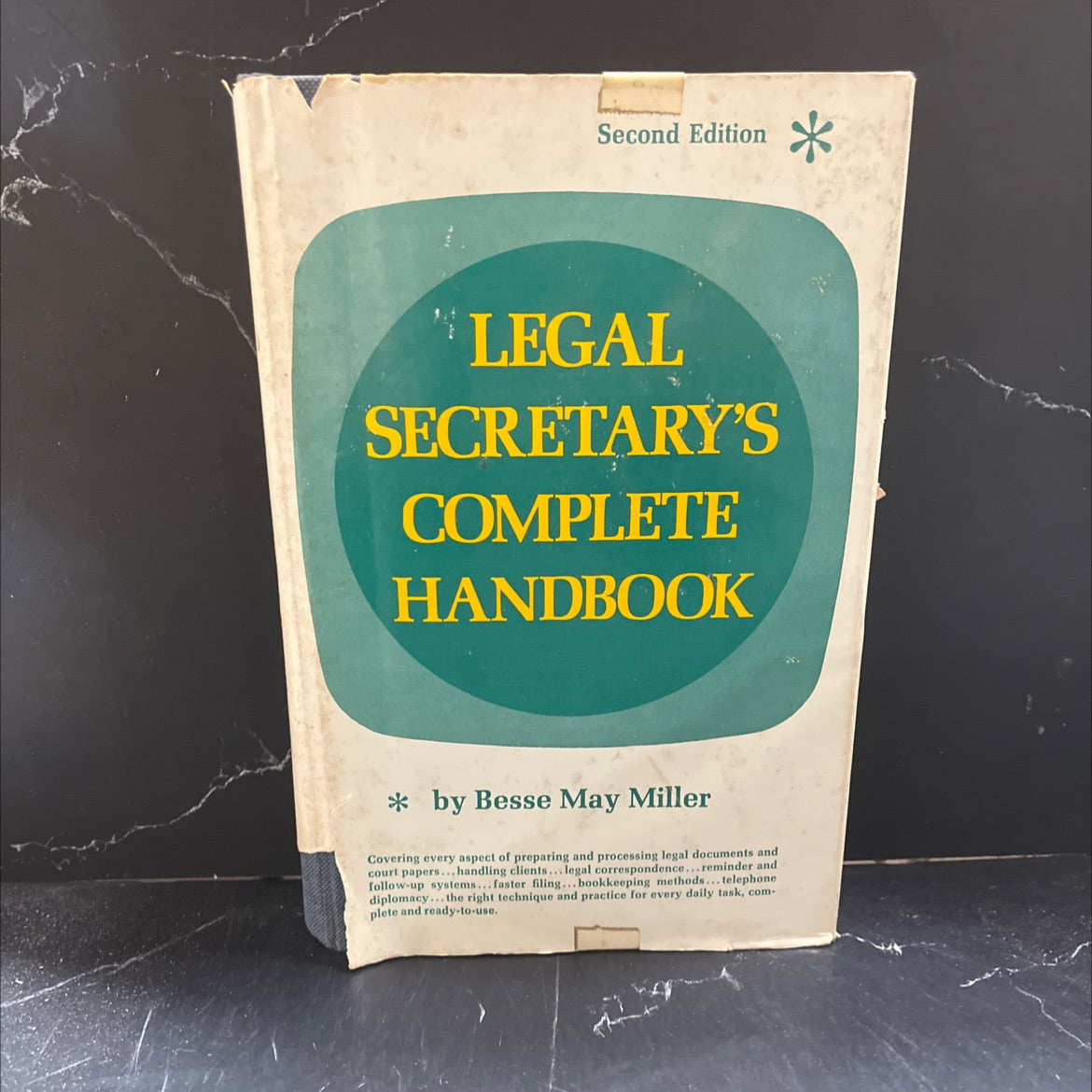 legal secretary's complete handbook book, by besse may miller, 1970 Hardcover image 1