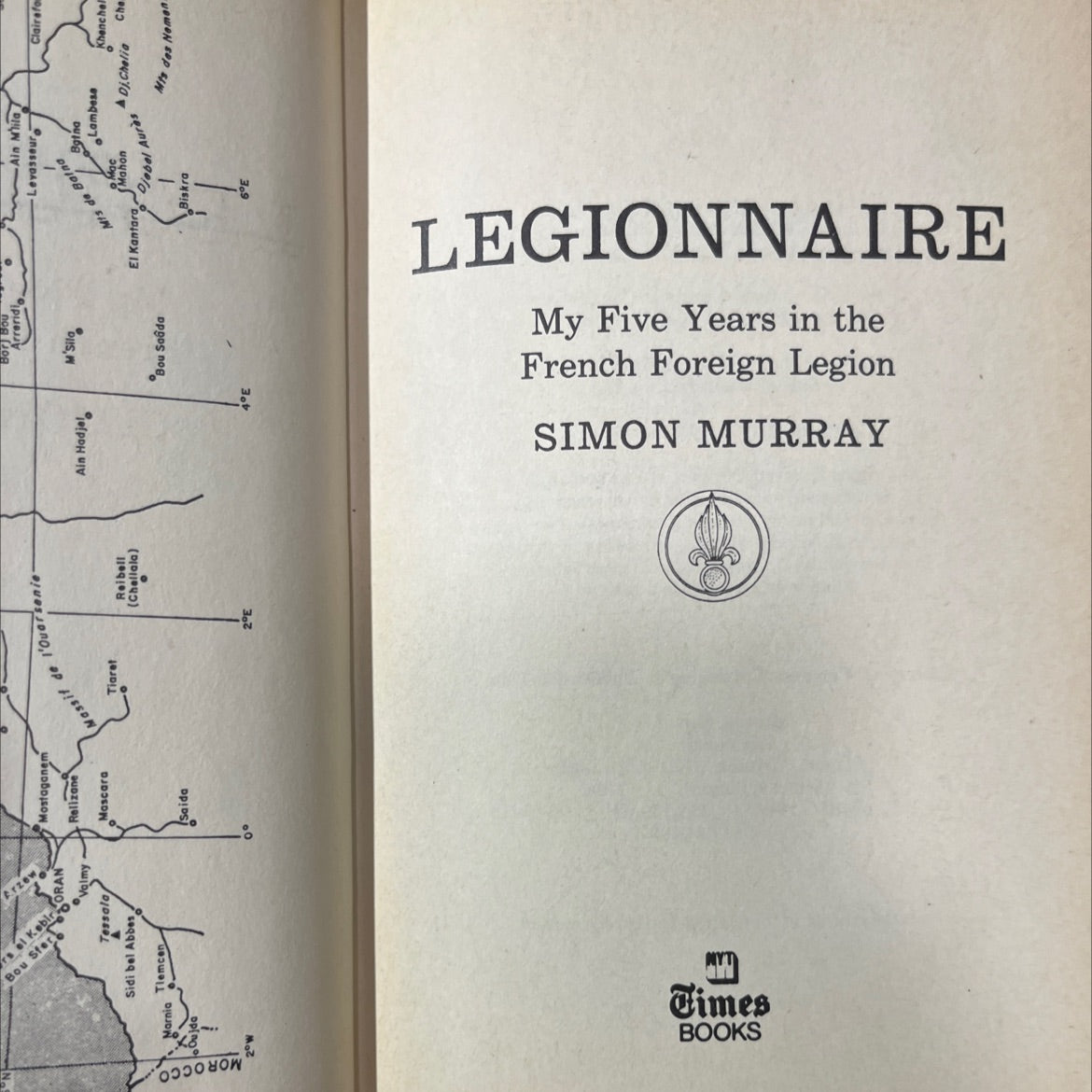 legionnaire book, by Simon Murray, 1978 Hardcover image 2