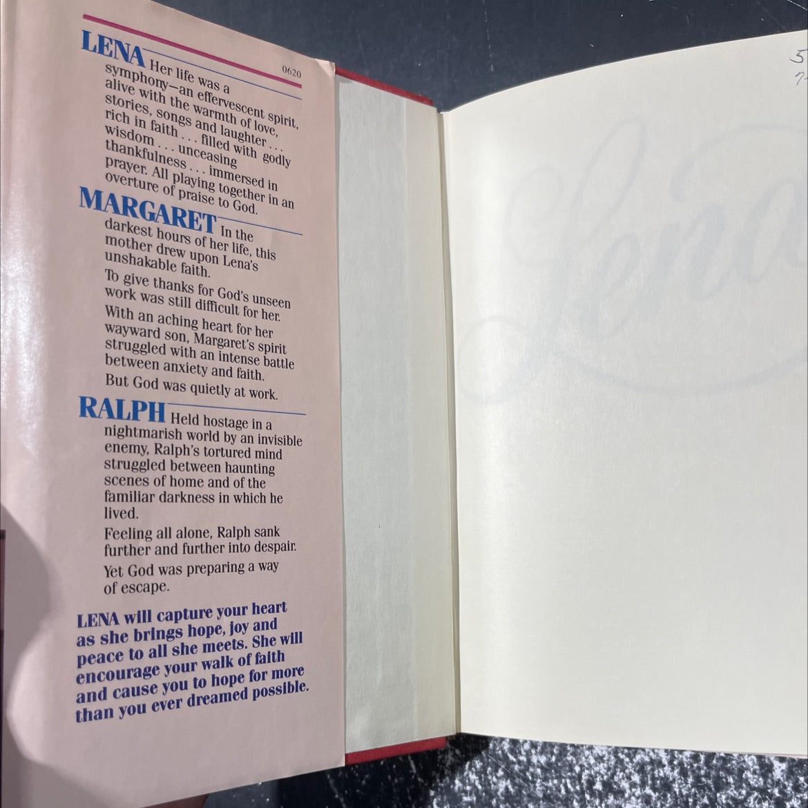 lena book, by margaret t. jensen, 1985 Hardcover image 4