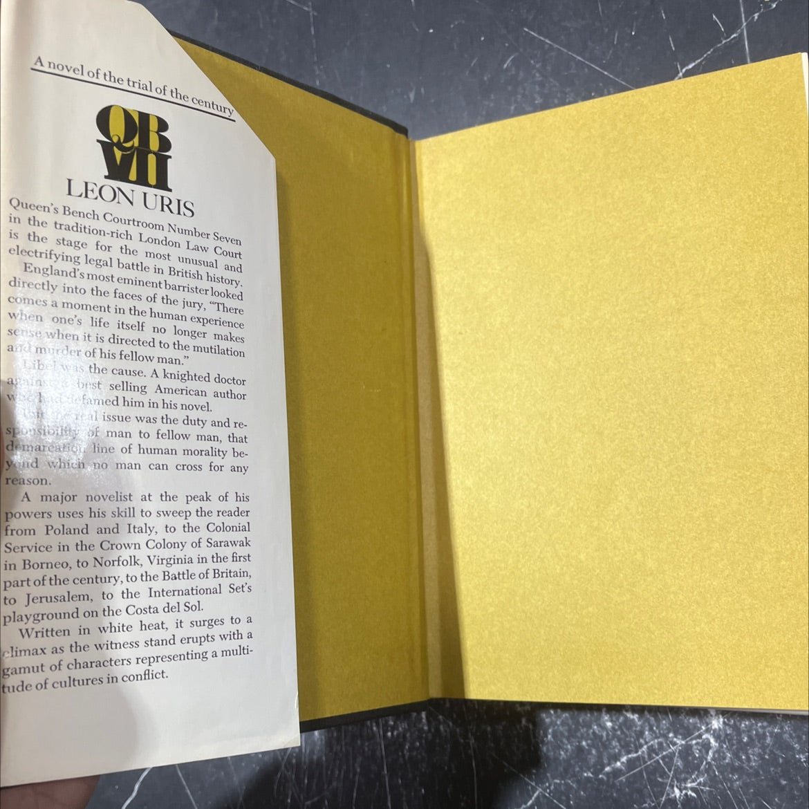 leon uris qb vii book, by Leon Uris, 1970 Hardcover image 4