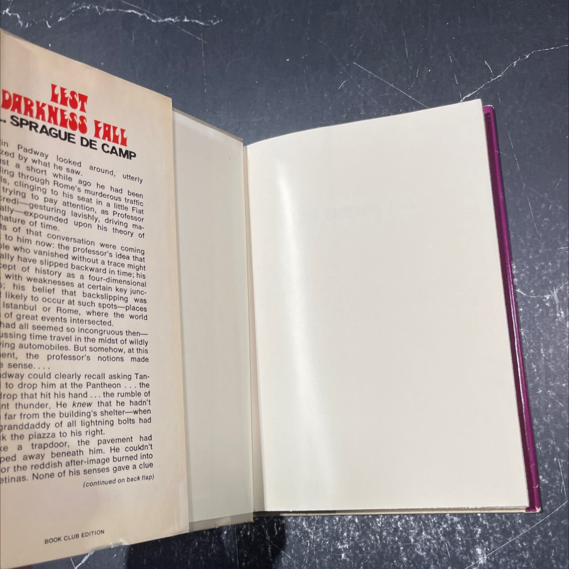 lest darkness fall book, by l. sprague de camp, 1949 Hardcover image 4