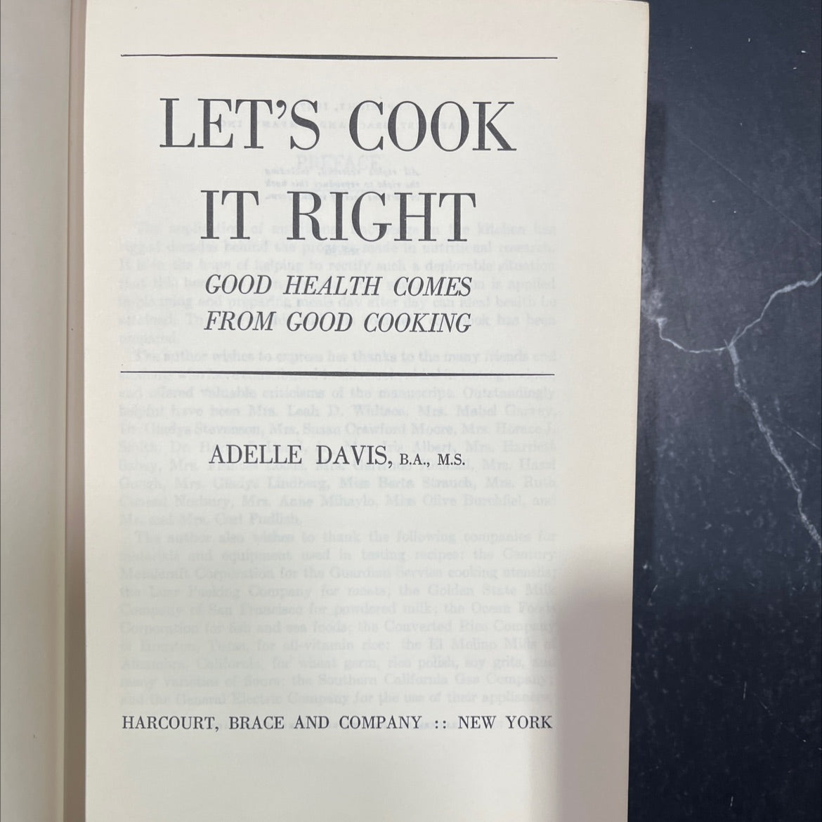 let's cook it right good health comes from good cooking book, by adelle davis, 1947 Hardcover image 2