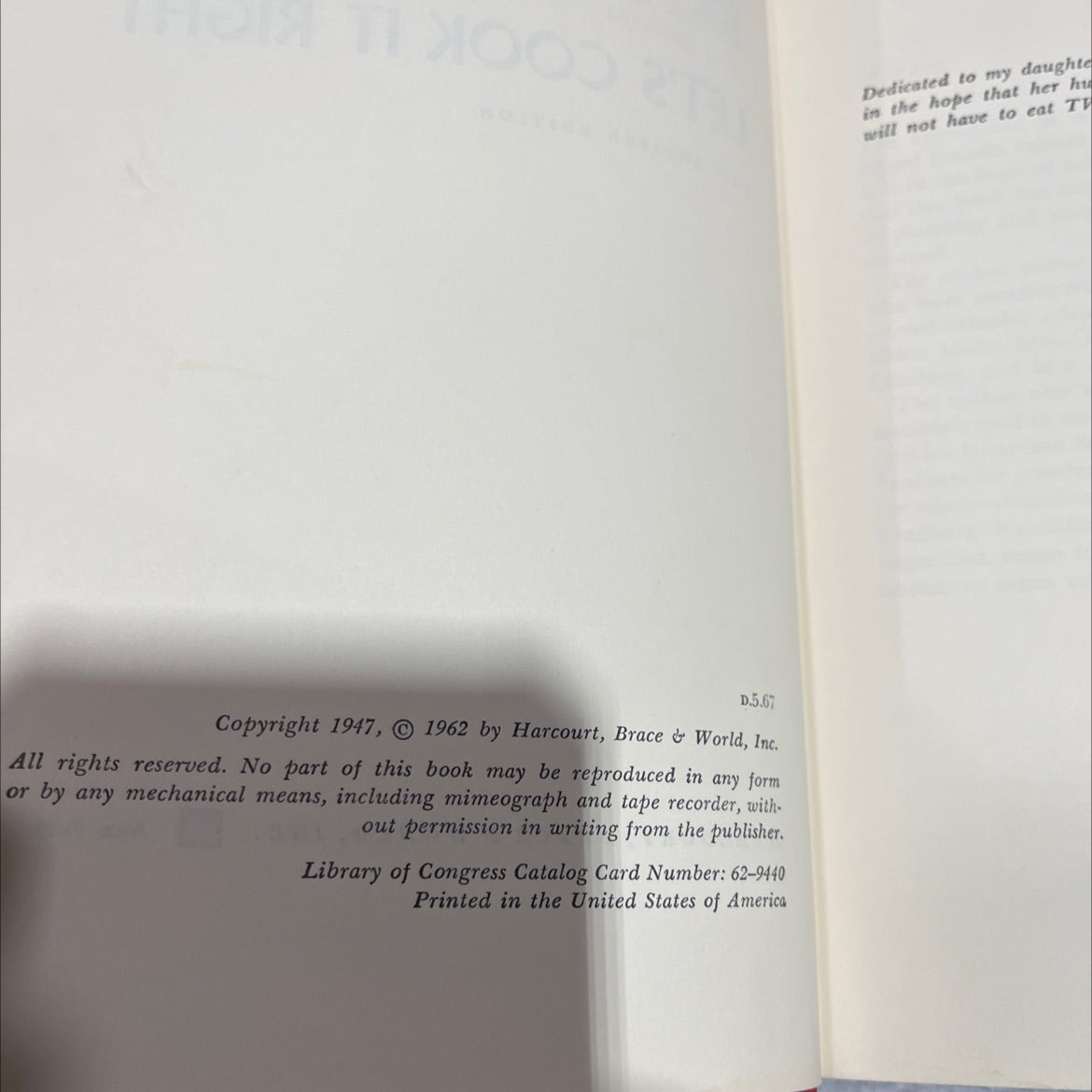 let’s cook it right book, by adelle davis, 1962 Hardcover image 3