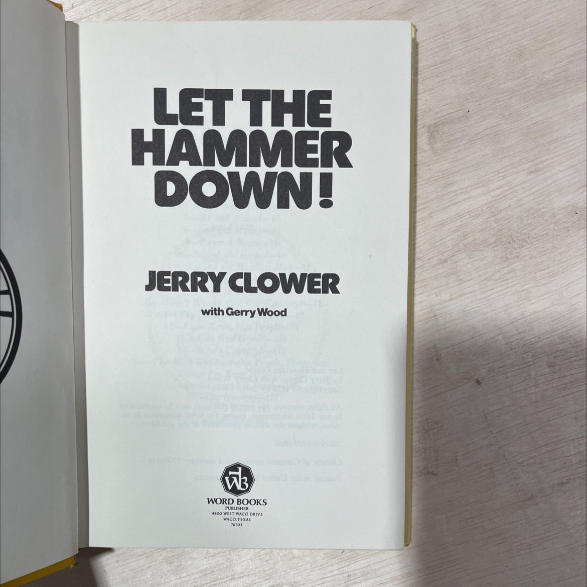 let the hammer down! book, by jerry clower, 1978 Hardcover, Vintage image 2