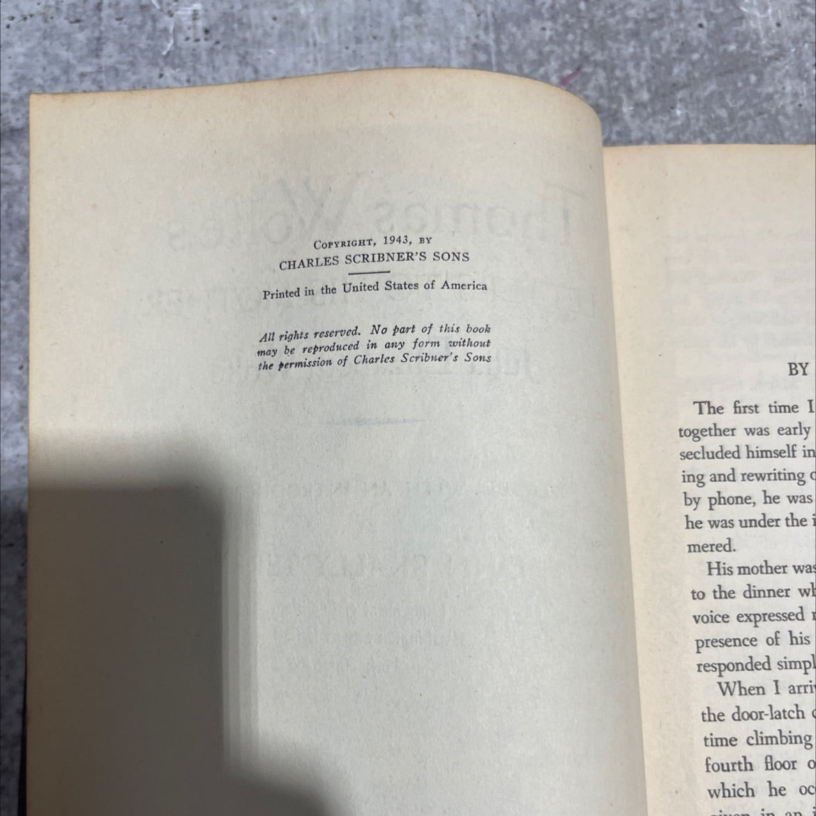 letters to his mother book, by thomas wolfe, 1946 Hardcover image 3