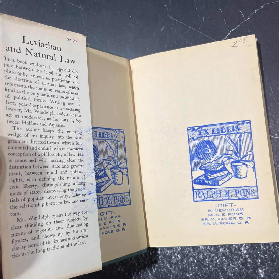 leviathan and natural law book, by f. lyman windolph, 1951 Hardcover image 4