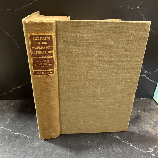 library of the world's best literature ancient and modern book, by charles dudley warner, 1902 Hardcover image 1