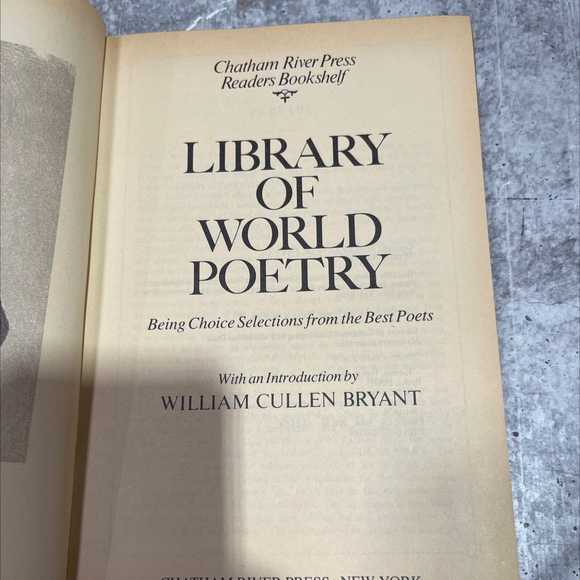 library of world poetry book, by william cullen bryant, 1984 Leather image 2