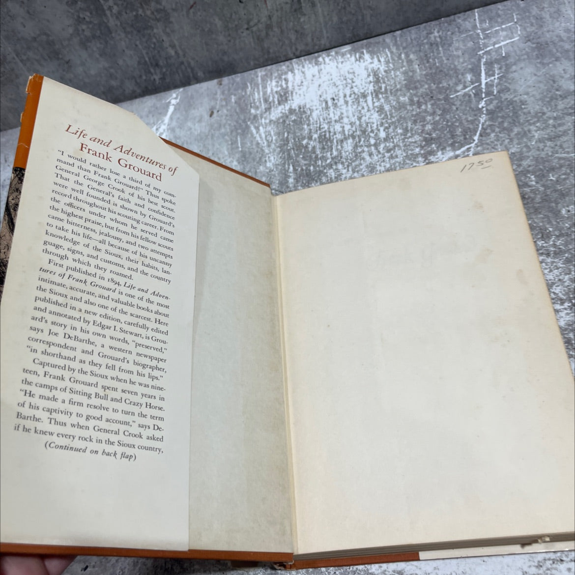 life and adventures of frank grouard book, by joe de barthe, 1958 Hardcover image 4