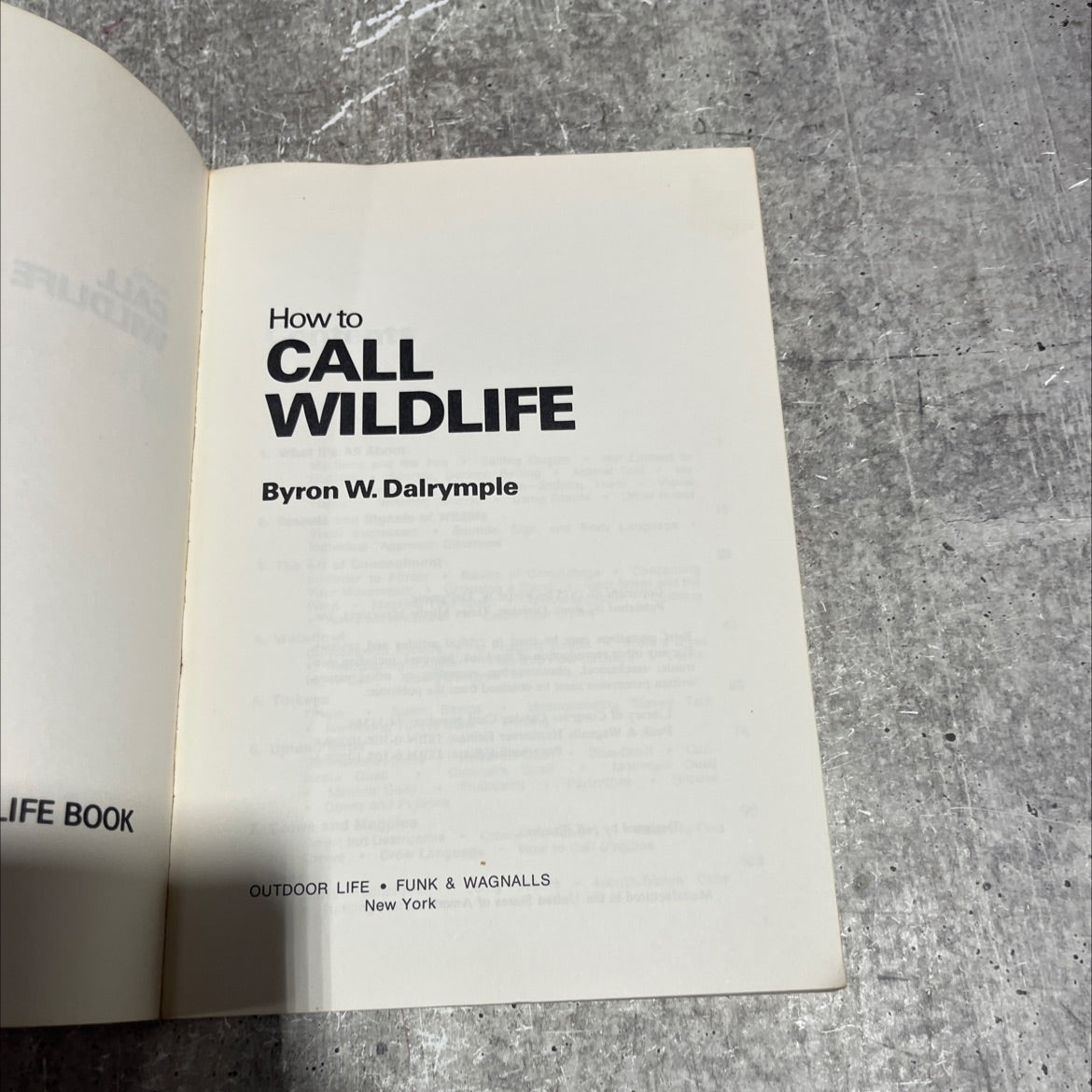 life book how to call wildlife book, by Byron W. Dalrymple, 1975 Paperback image 2