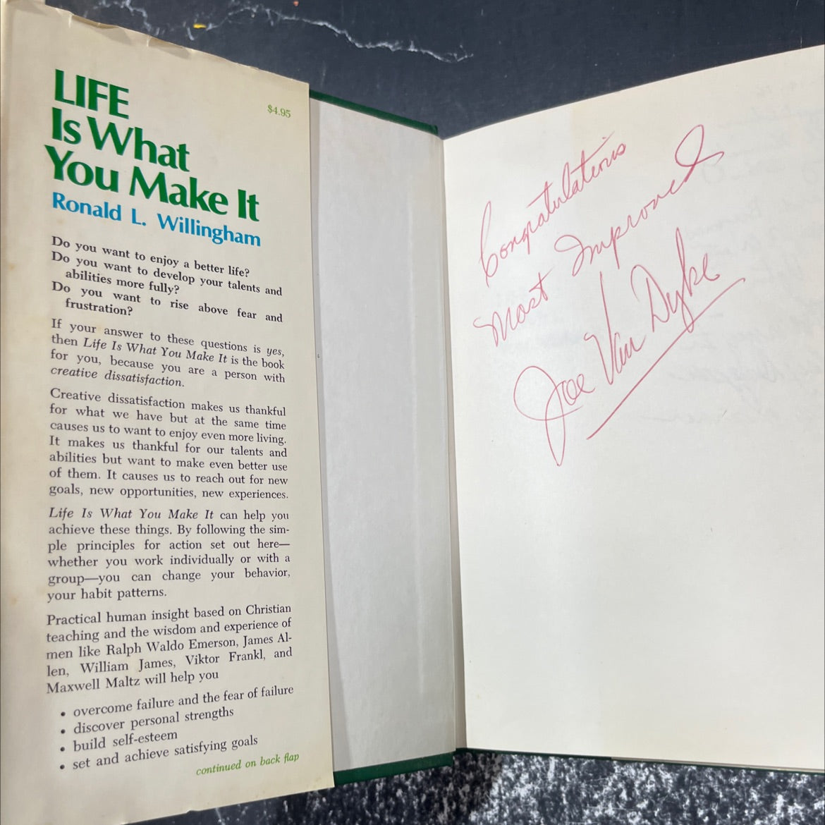 life is what you make it book, by Ronald L. Willingham, 1975 Hardcover image 4