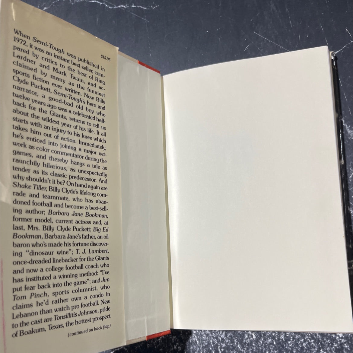 life its ownself book, by dan jenkins, 1984 Hardcover image 4