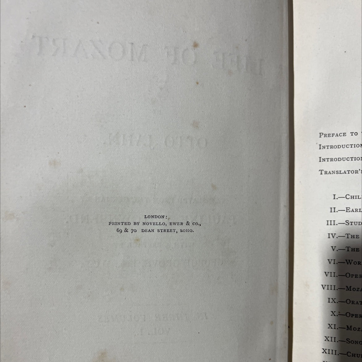 life of mozart book, by otto jahn, 1882 Hardcover image 3