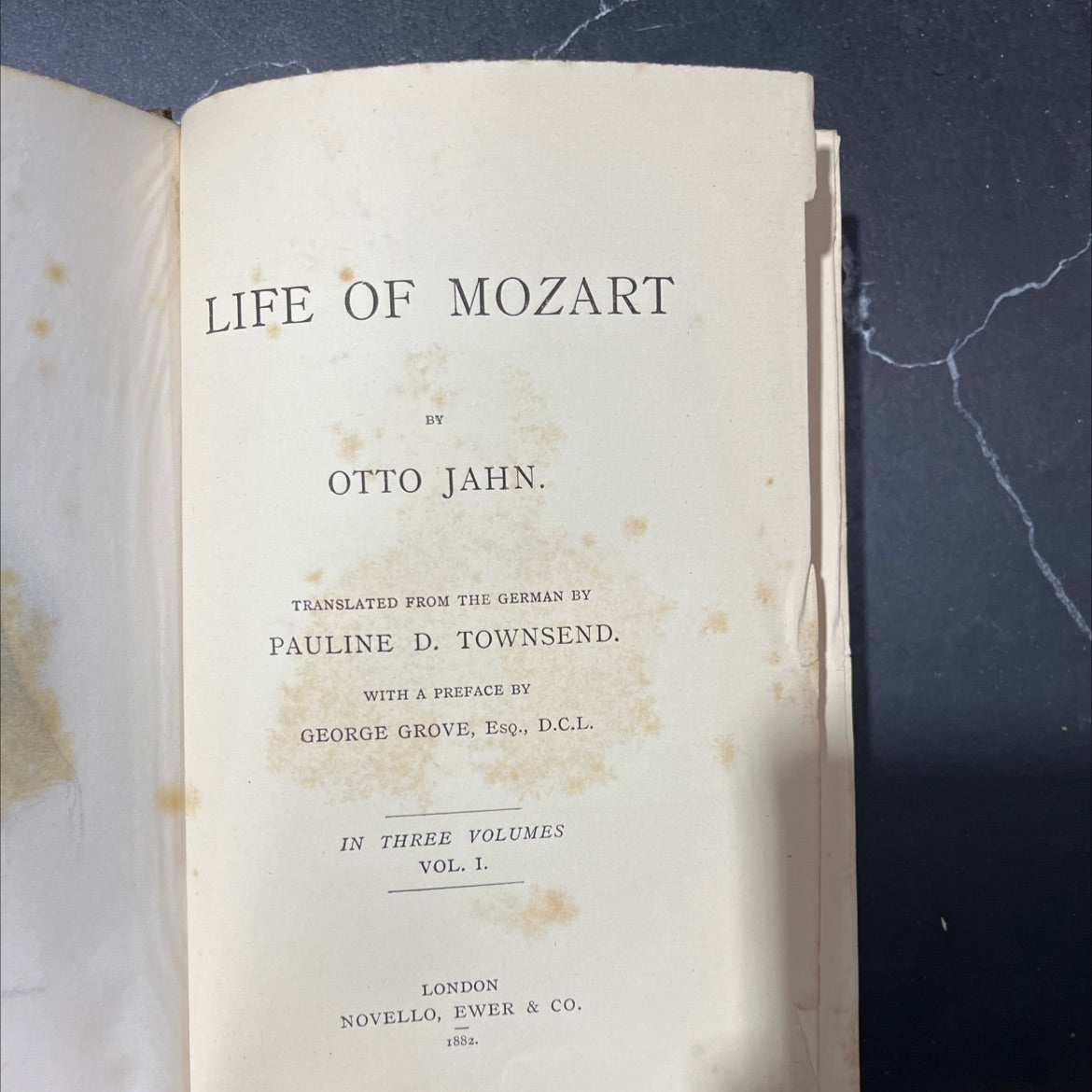life of mozart book, by otto jahn, 1882 Hardcover image 2