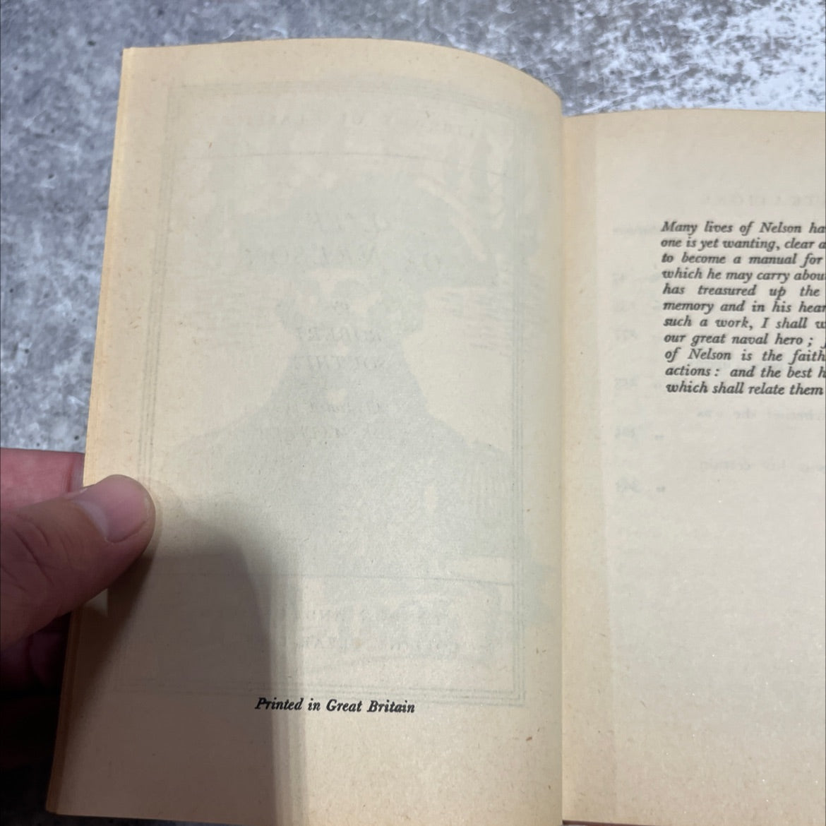 life of nelson book, by robert southey, 1970 Hardcover image 3