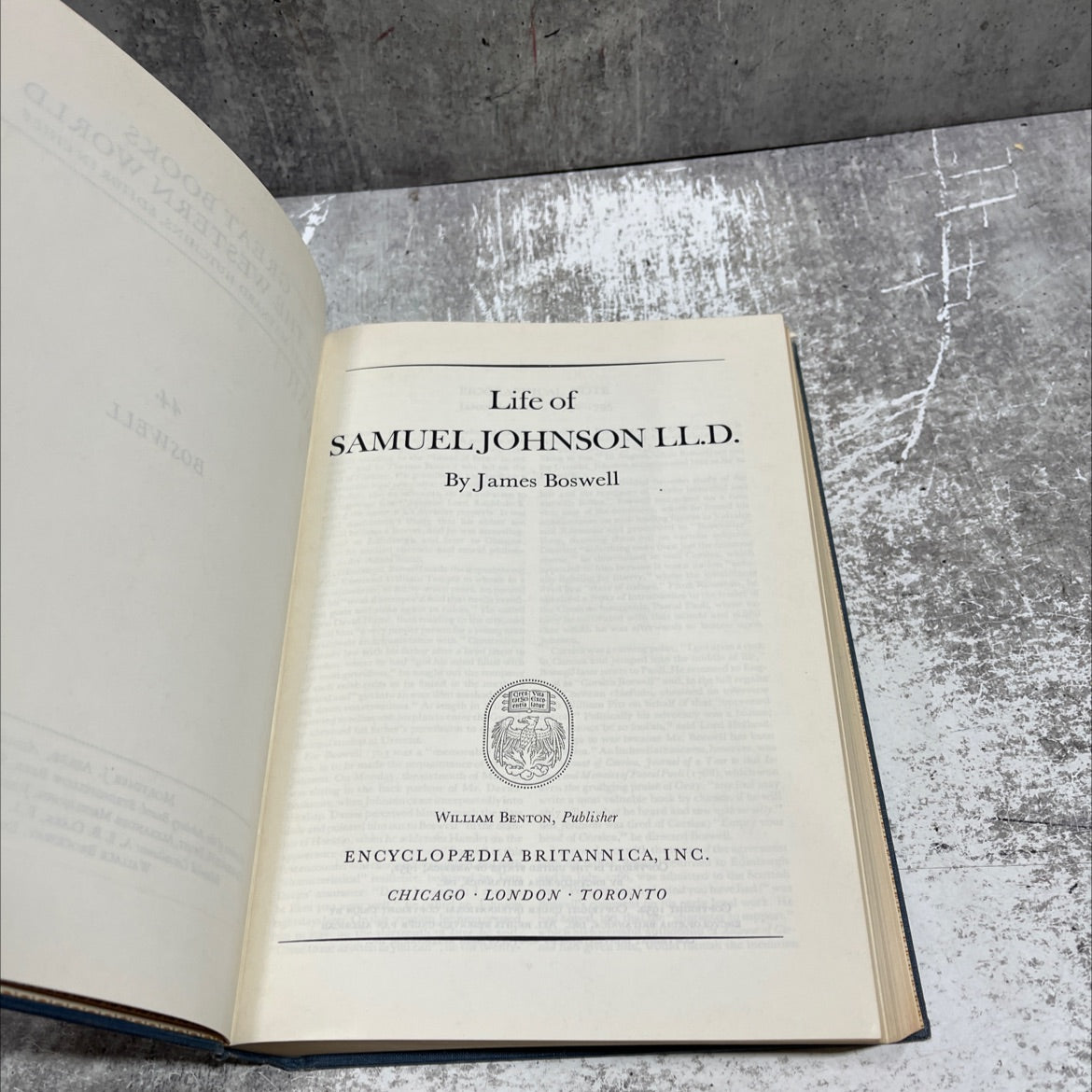 life of samuel johnson ll.d. book, by james boswell, 1952 Hardcover image 2