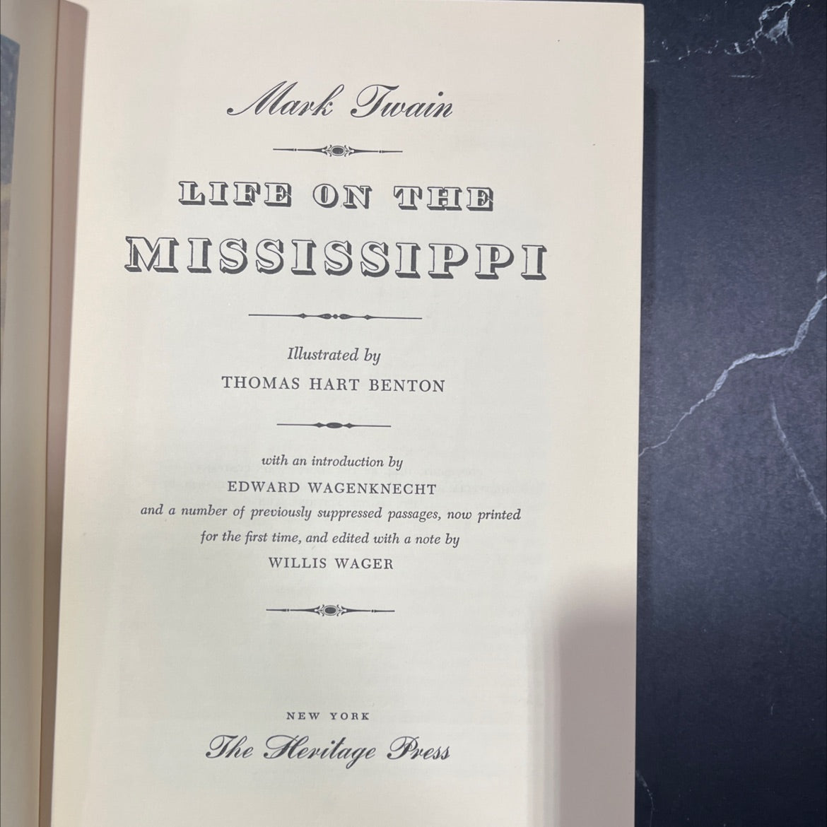 life on the mississippi book, by Mark Twain, 1944 Hardcover image 2