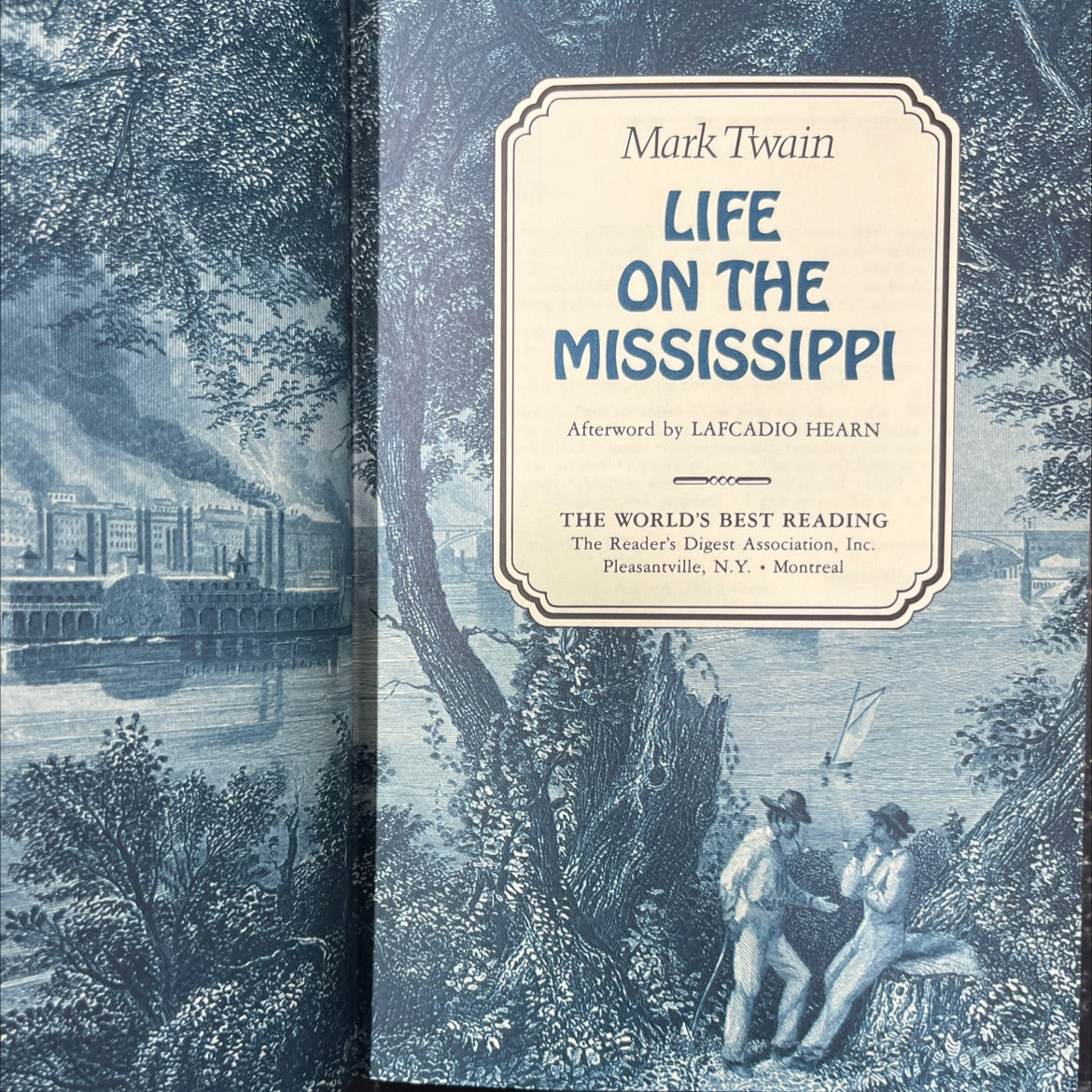 life on the mississippi book, by Mark Twain, 1987 Hardcover image 2