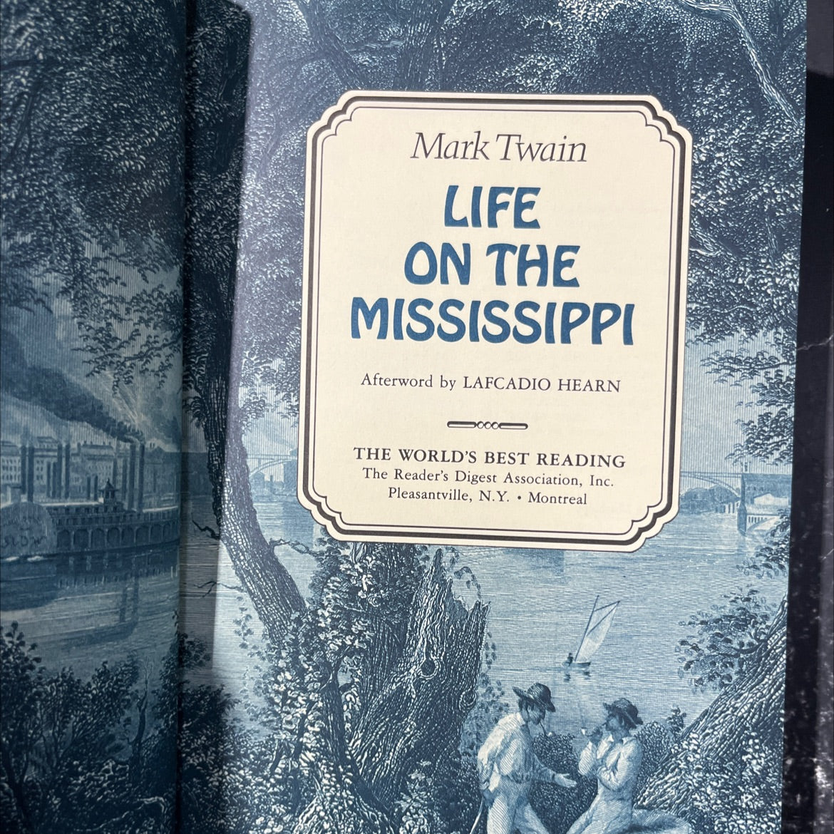 life on the mississippi book, by Mark Twain, 1987 Hardcover image 2