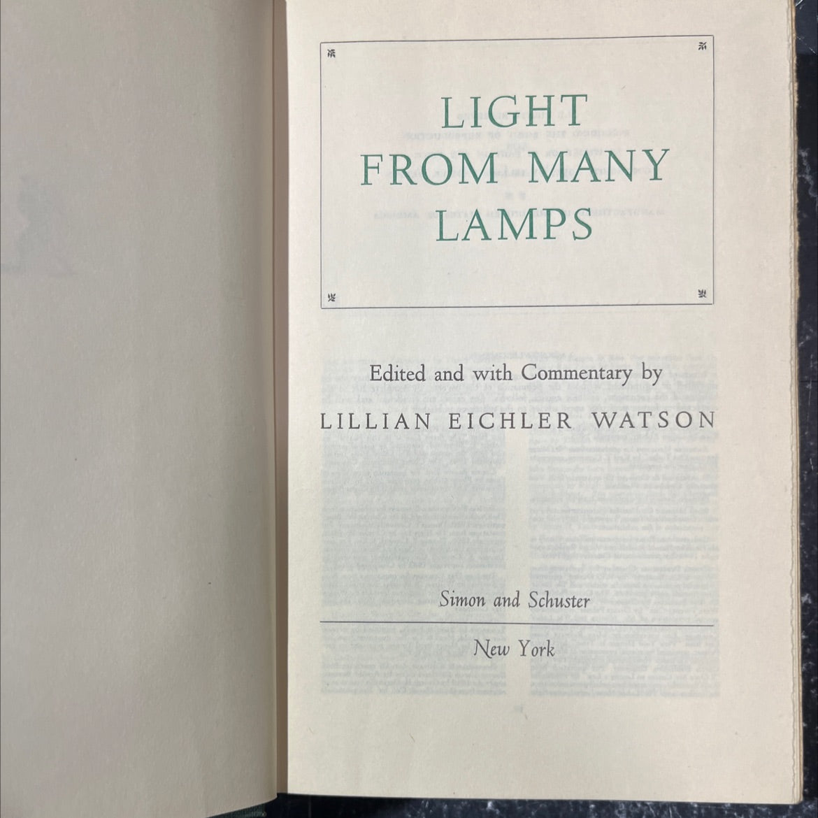 light from many lamps book, by lillian eichler watson, 1951 Hardcover image 2