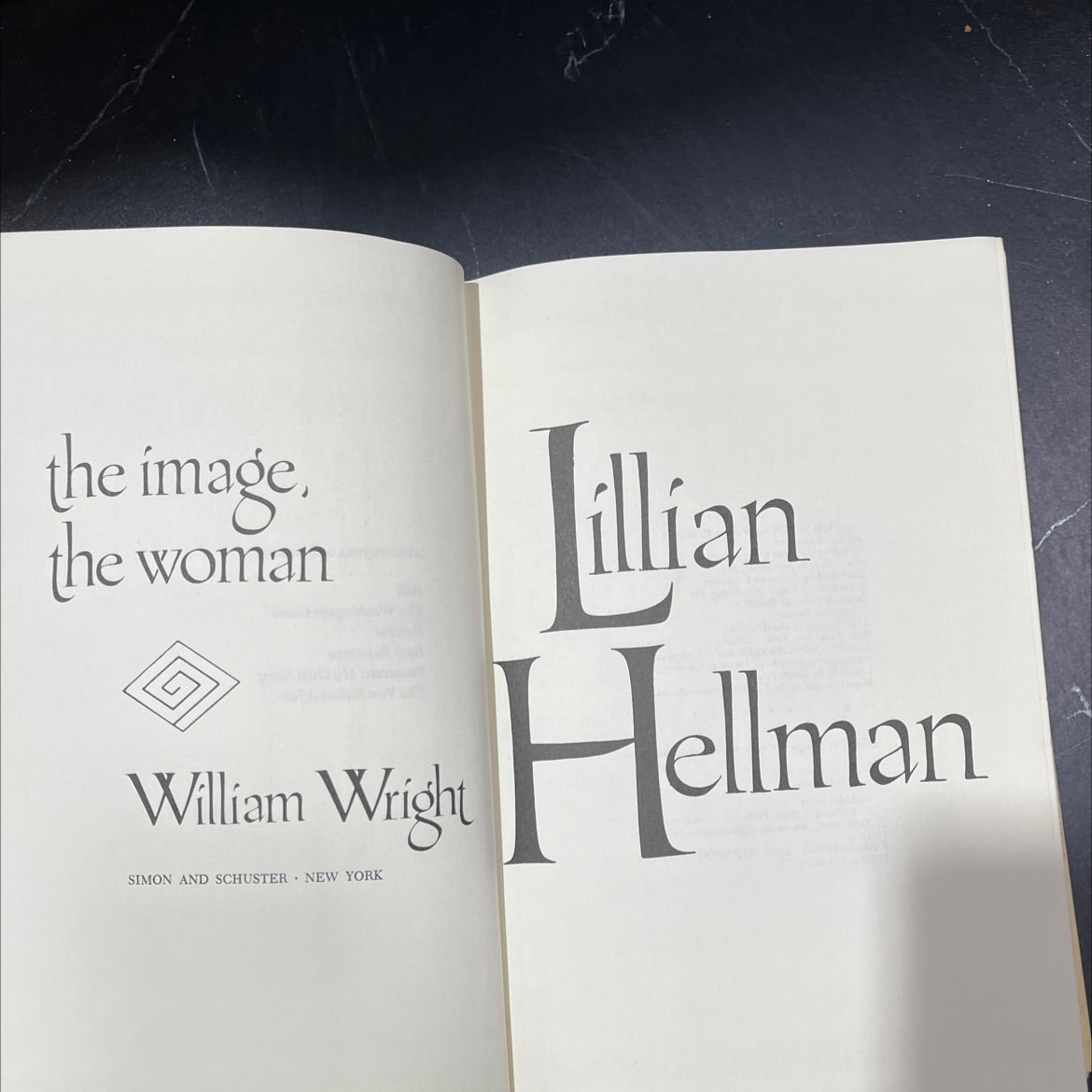 lillian hellman book, by william wright, 1986 Hardcover image 2