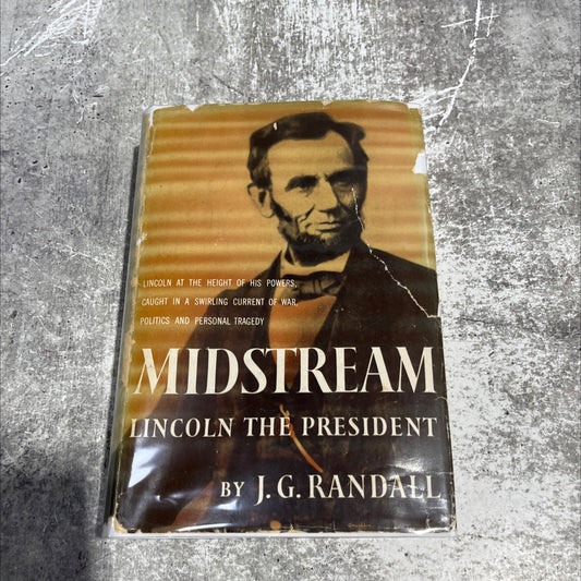 lincoln the president midstream book, by j. g. randall, 1953 Hardcover image 1