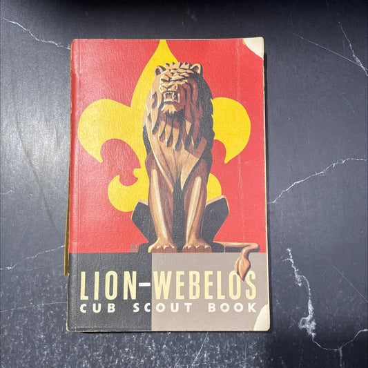lion webelos cub scout book book, by unknown, 1954 Paperback image 1