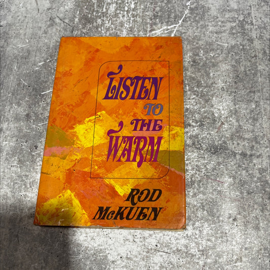 listen to the warm book, by rod mckuen, 1967 Hardcover image 1
