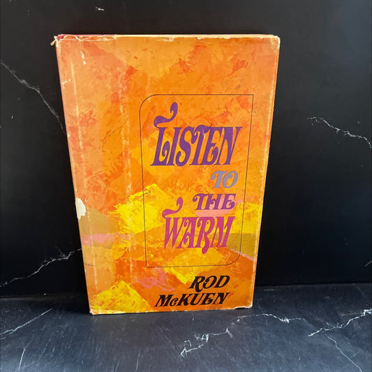 listen to the warm book, by rod mckuen, 1967 Hardcover image 1