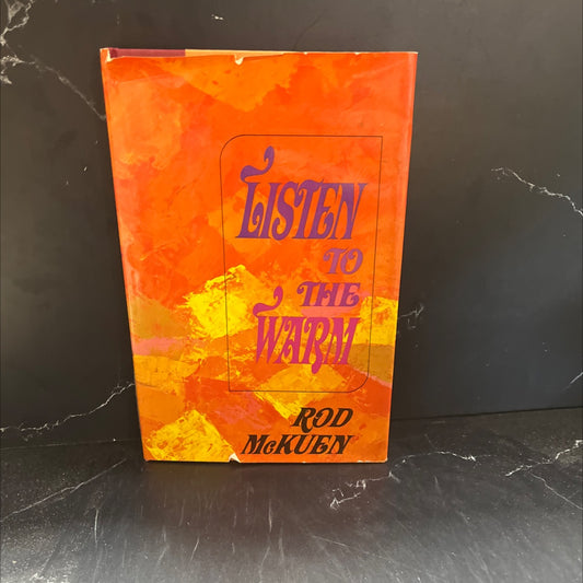 listen to the warm book, by rod mckuen, 1967 Hardcover image 1