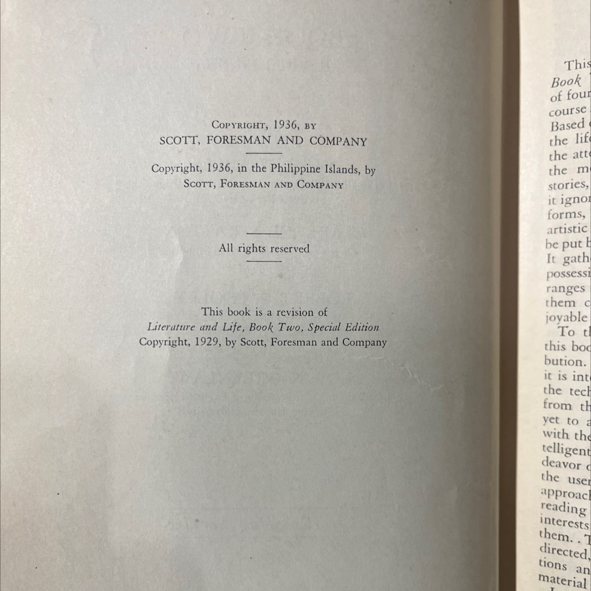 literature and life book two book, by dudley miles, clarence stratton, robert c. pooley, edwin greenlaw, 1936 Hardcover image 3