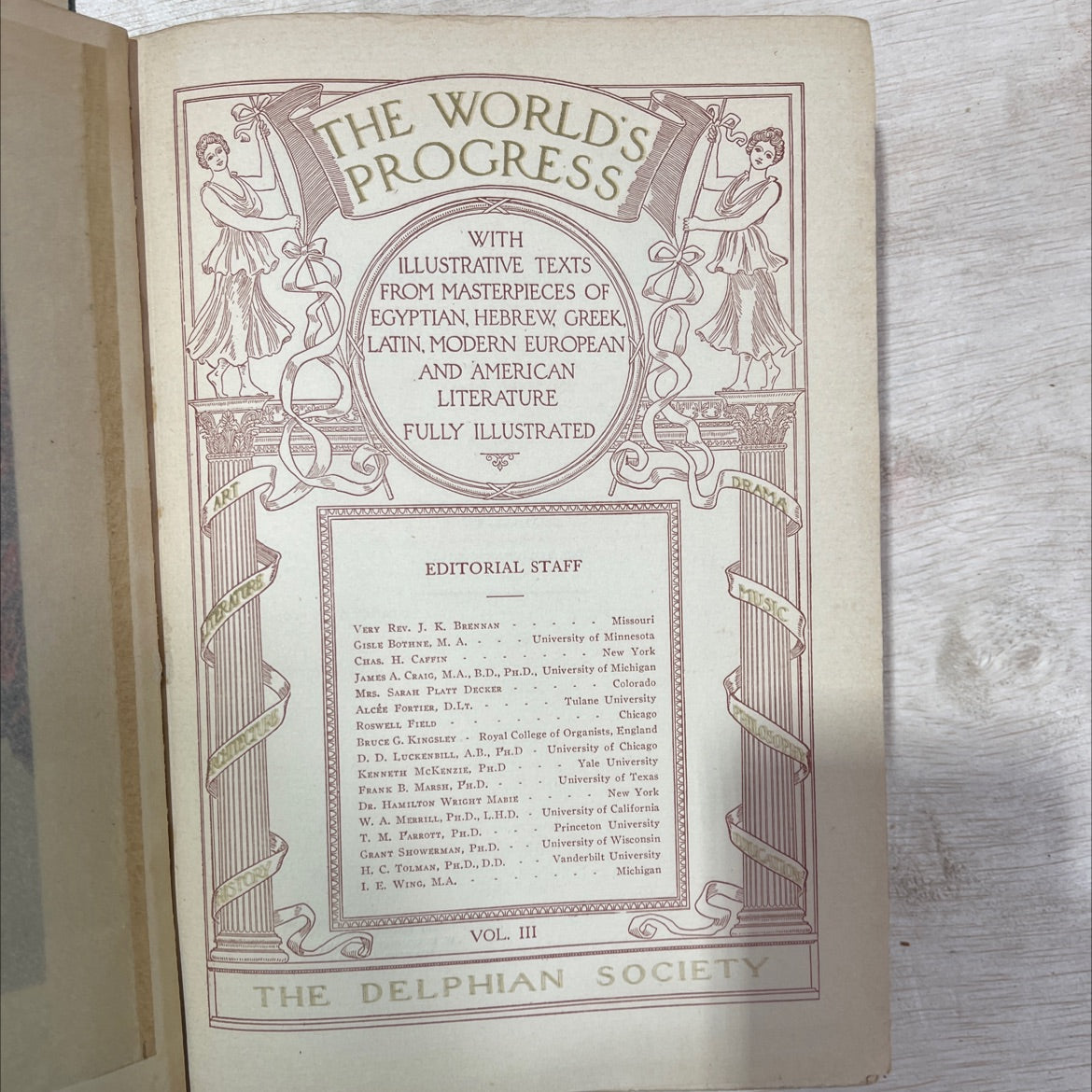 literature world's the progress with illustrative texts from masterpieces of egyptian, hebrew, greek latin, modern image 2