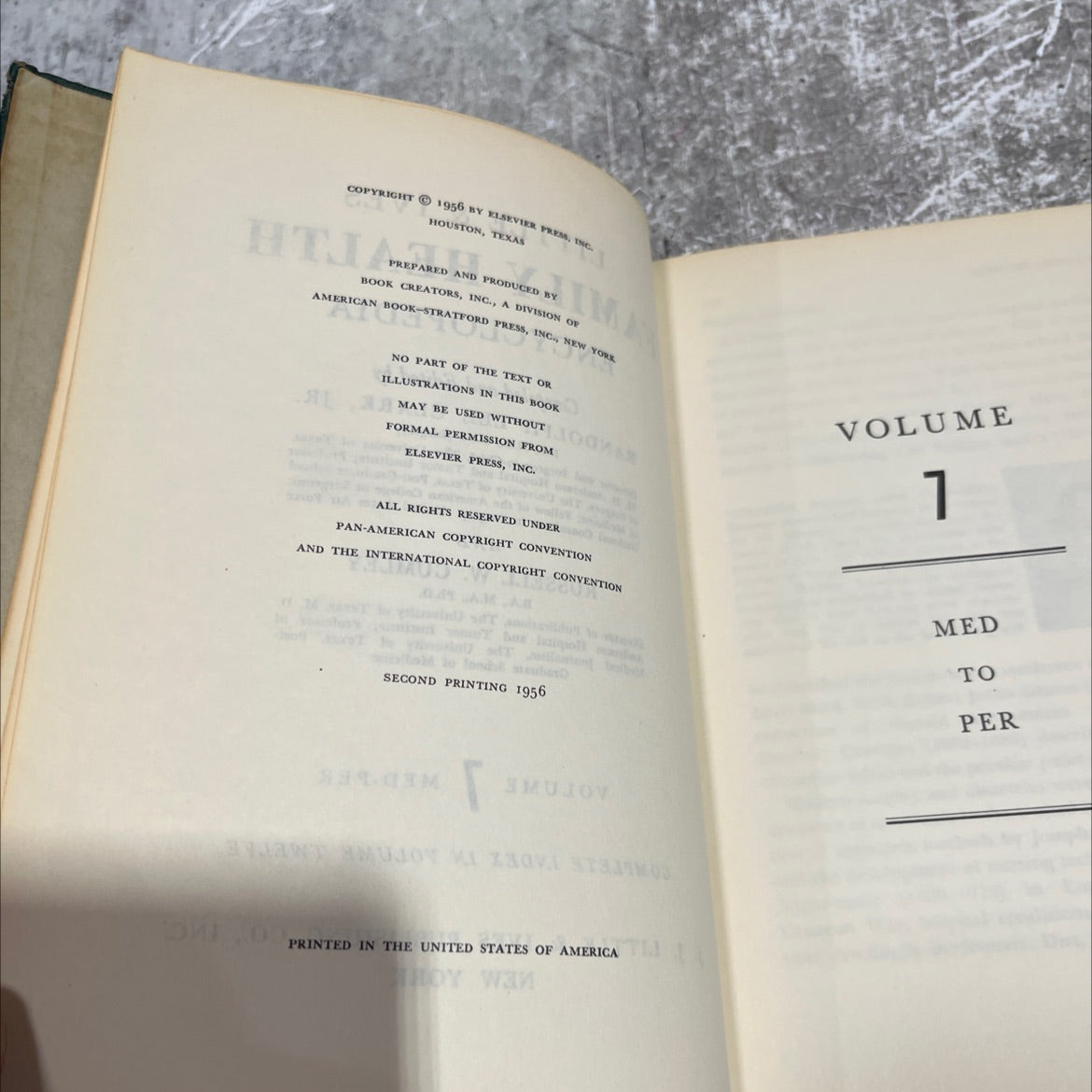 little & ives family health encyclopedia book, by randolph lee clark jr, russell w cumley, 1956 Hardcover image 3