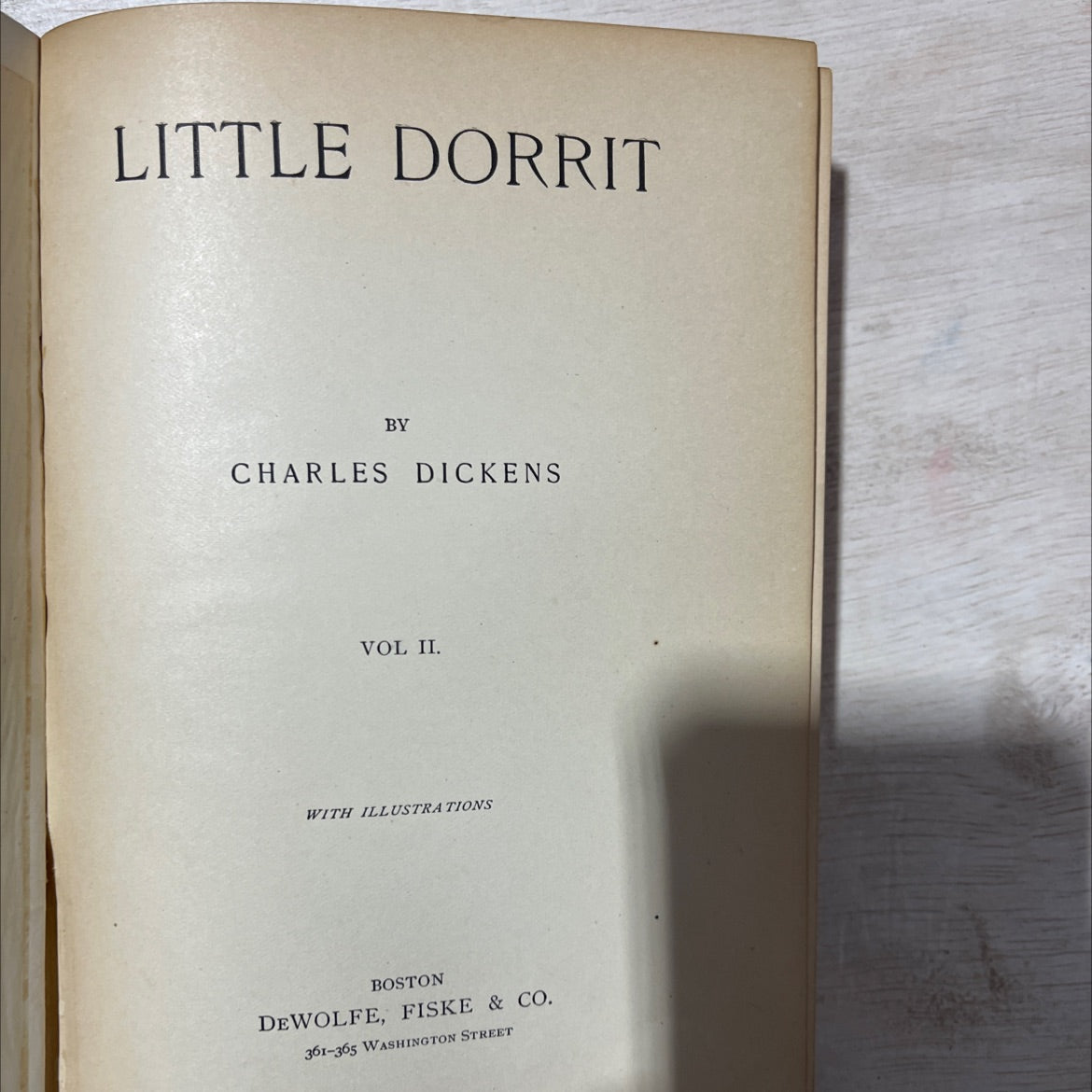 little dorrit vol ii book, by charles dickens, 1970 Hardcover, Vintage image 2