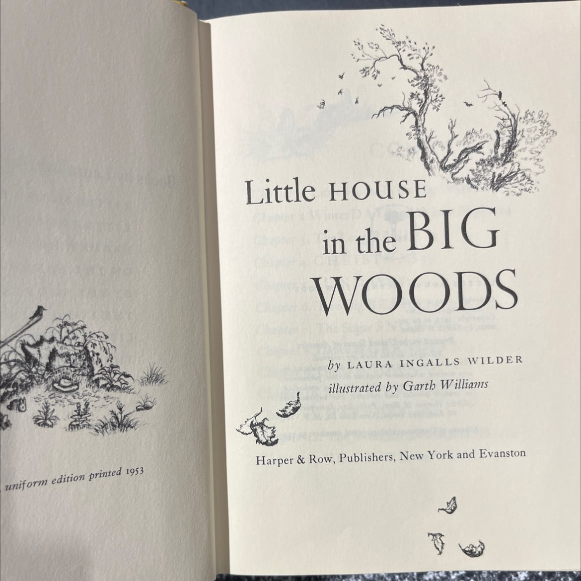little house in the big woods book, by laura ingalls wilder, 1953 Hardcover image 2