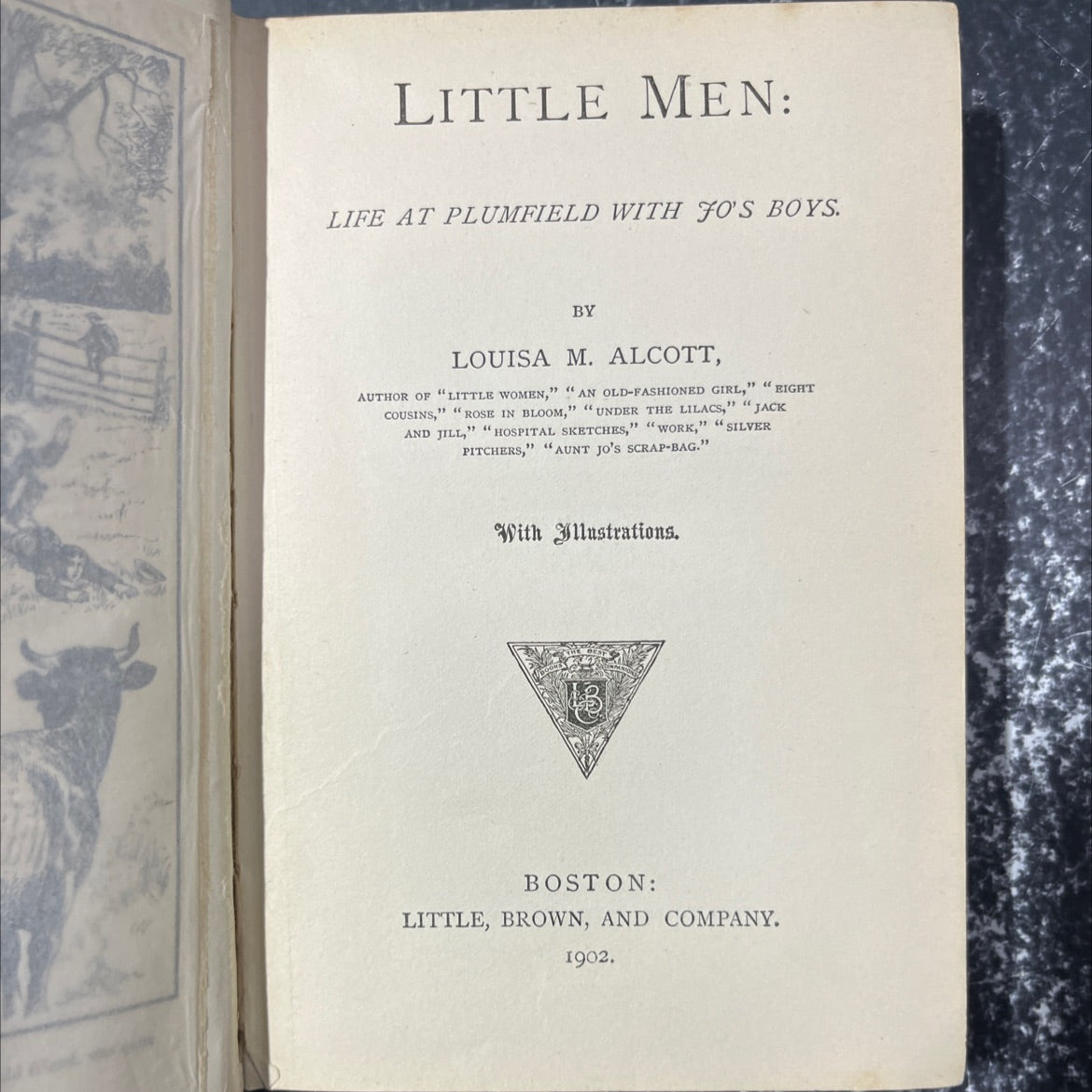 little men: life at plumfield with jo's boys book, by louisa m. alcott, 1902 Hardcover image 2