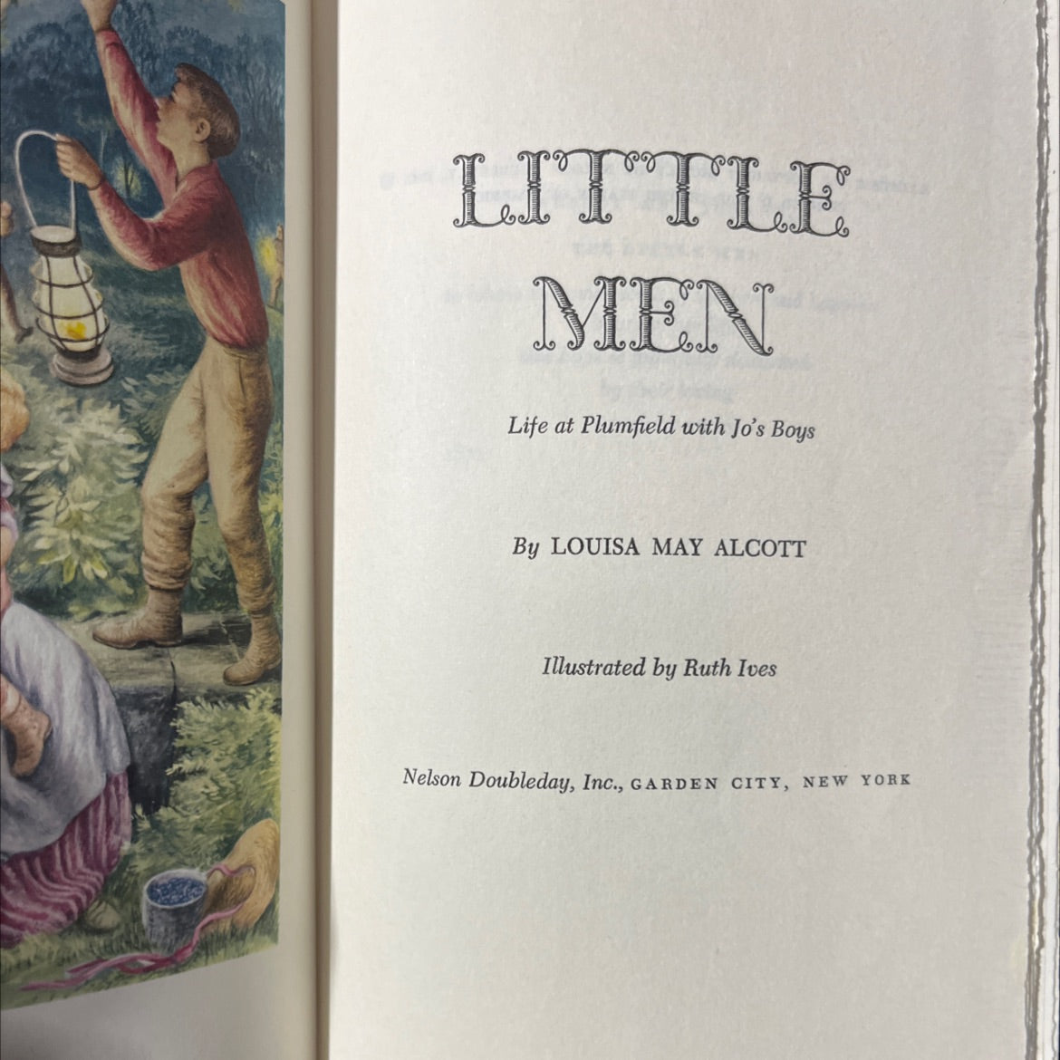 little men life at plumfield with jo's boys book, by louisa may alcott, 1955 Hardcover image 2
