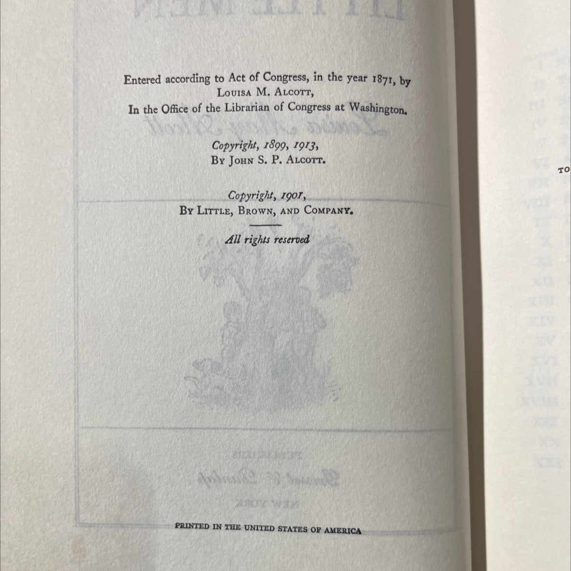 little men book, by louisa may alcott, 1913 Hardcover image 3