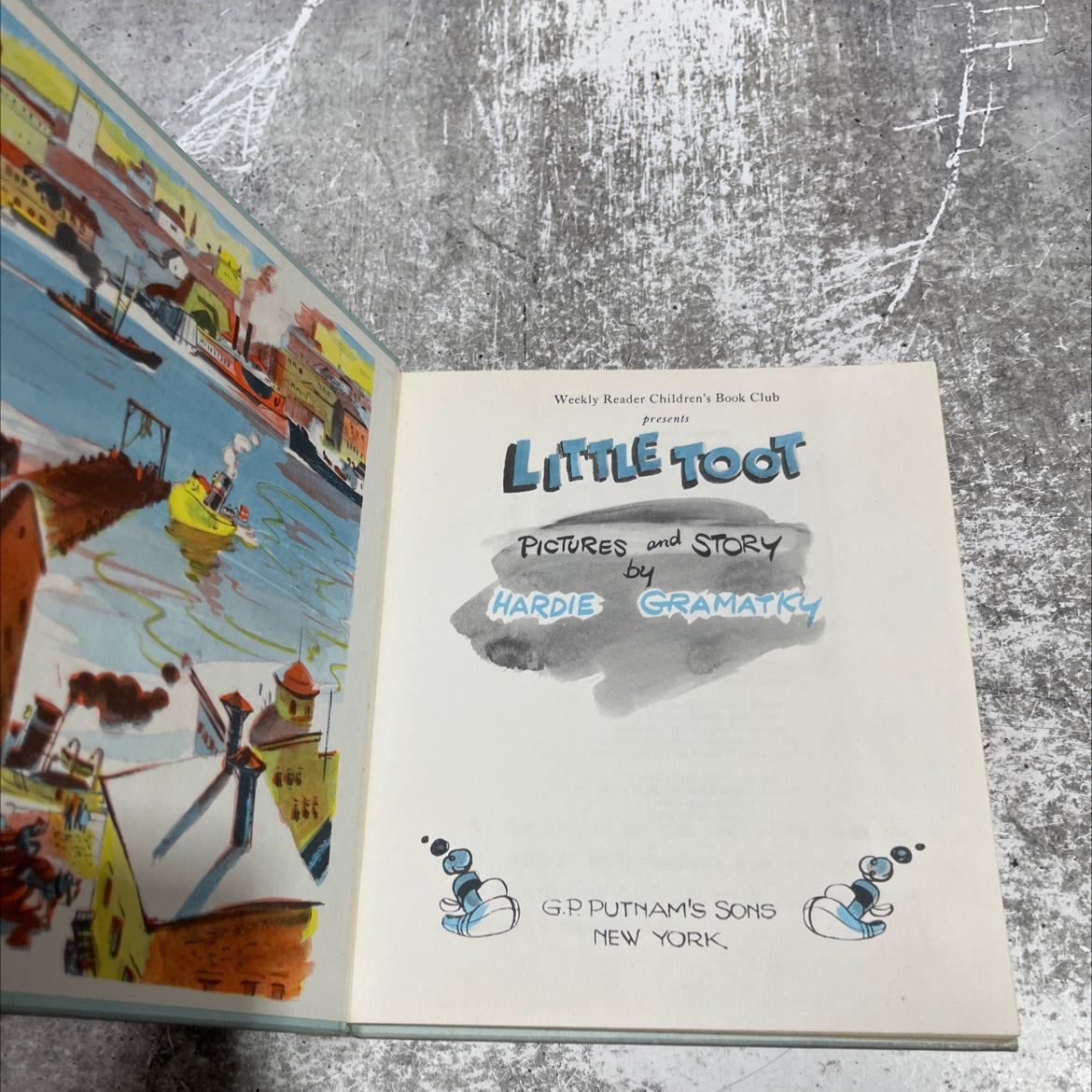 little toot book, by hardie gramatky, 1939 Hardcover image 2