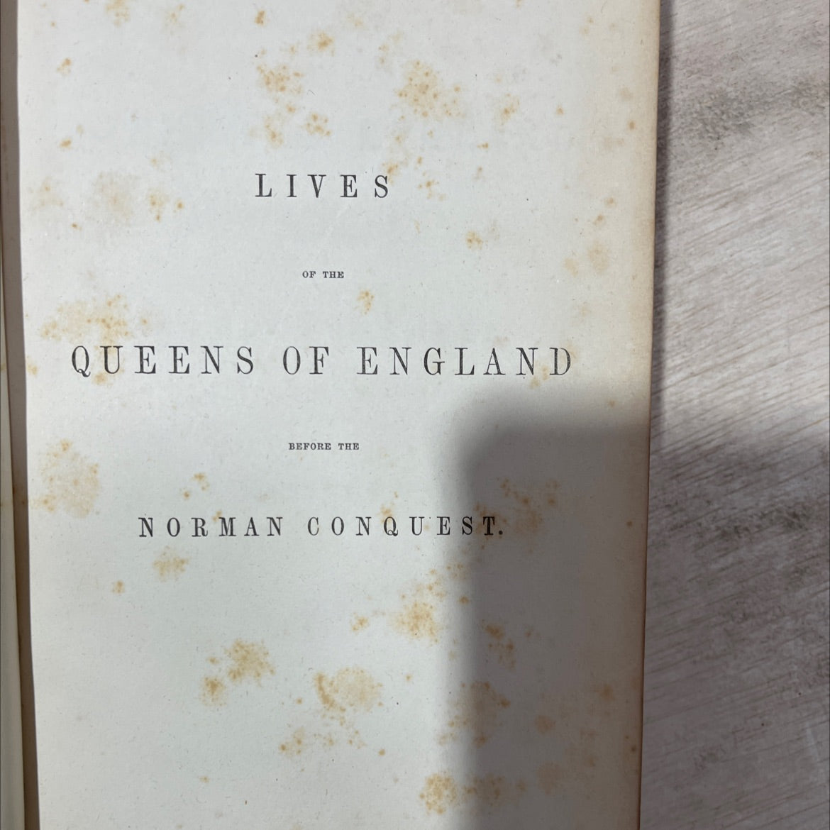 lives of the queens of england before the norman conquest book, by mrs. matthew hall, 1859 Hardcover, Antique image 2