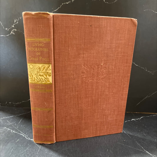 living biographies of great poets book, by henry thomas and dana lee thomas, 1941 Hardcover image 1