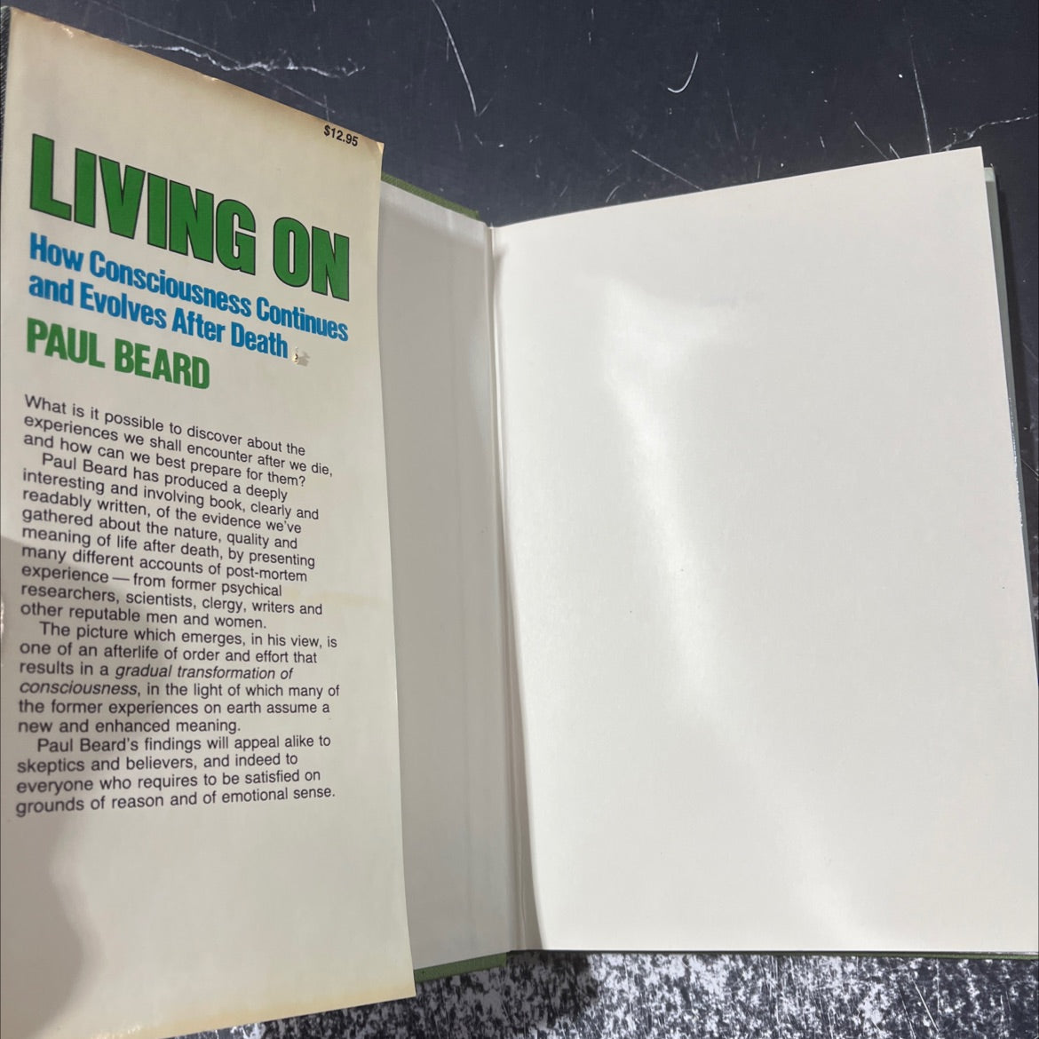 living on how consciousness continues and evolves after death book, by Paul Beard, 1981 Hardcover image 4