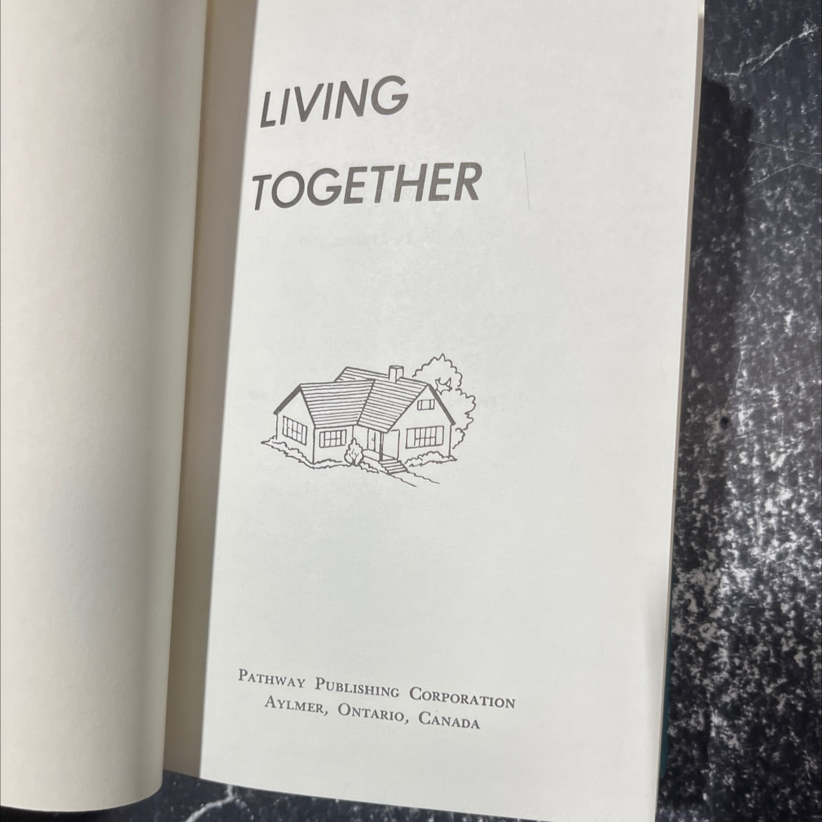 living together book, by unknown, 1989 Hardcover image 2
