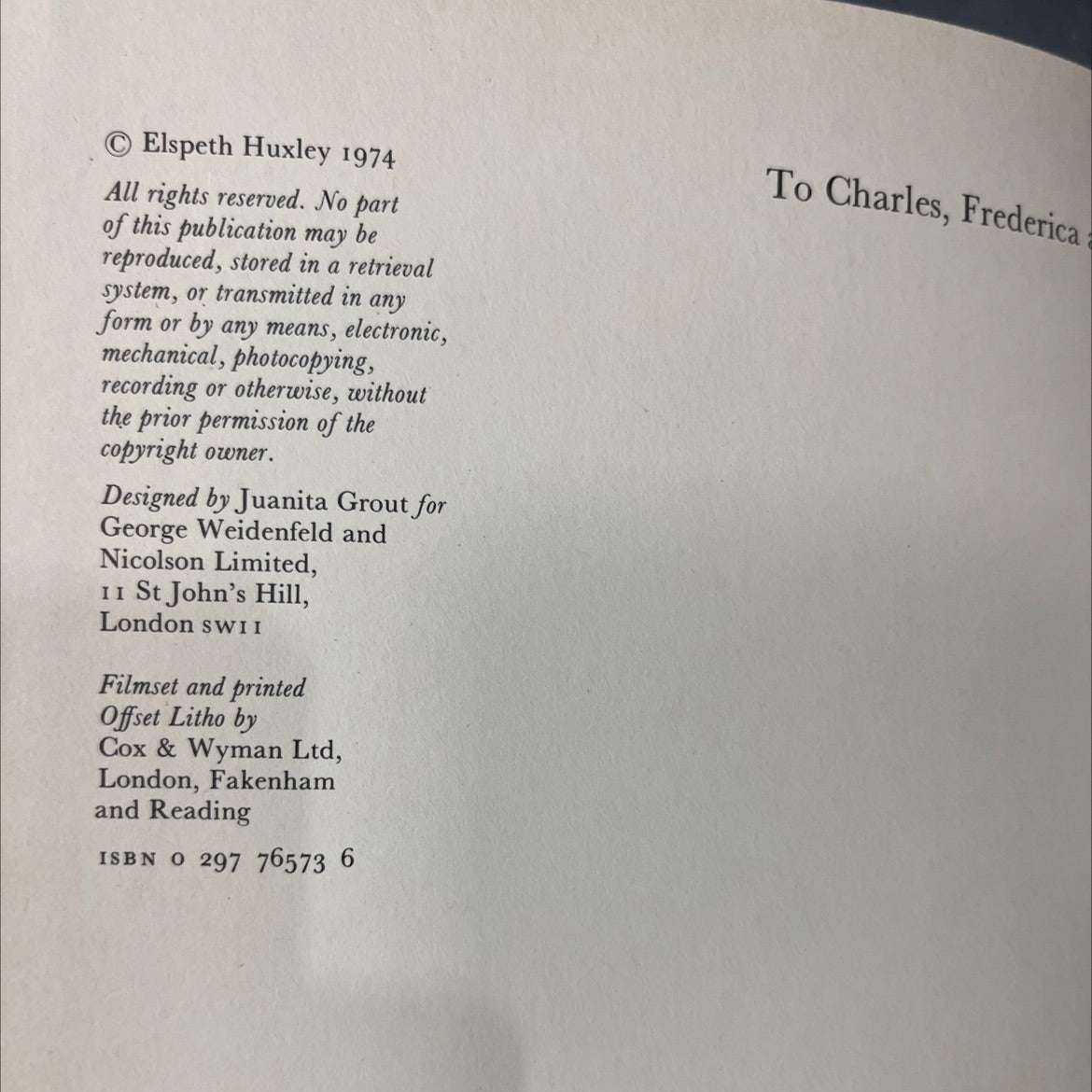 livingstone and his african journeys book, by elspeth huxley, 1974 Hardcover image 3