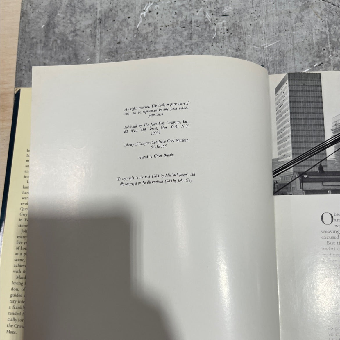 london observed book, by john gay, 1964 Hardcover image 3