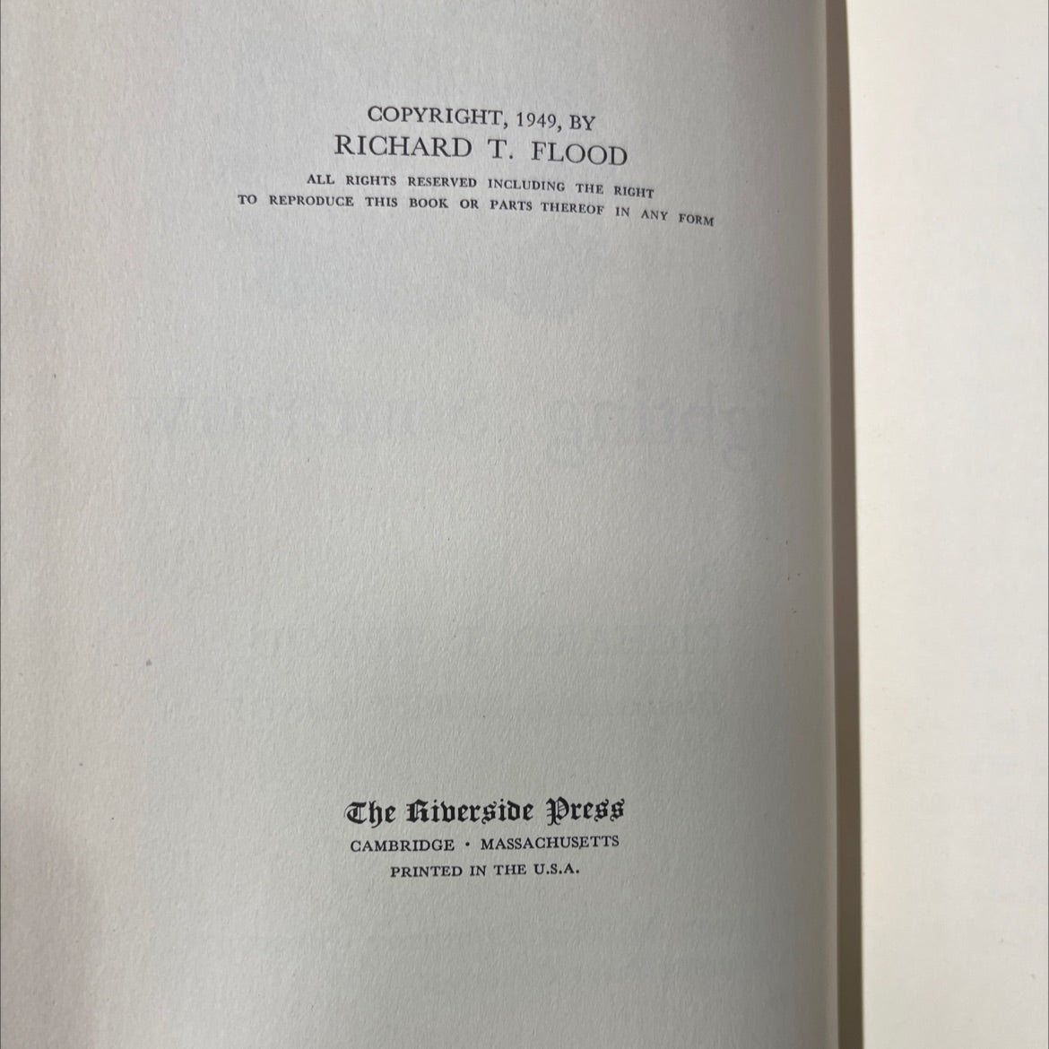 lood puck! the adf fighting southpaw book, by richard t. flood, 1949 Hardcover image 3