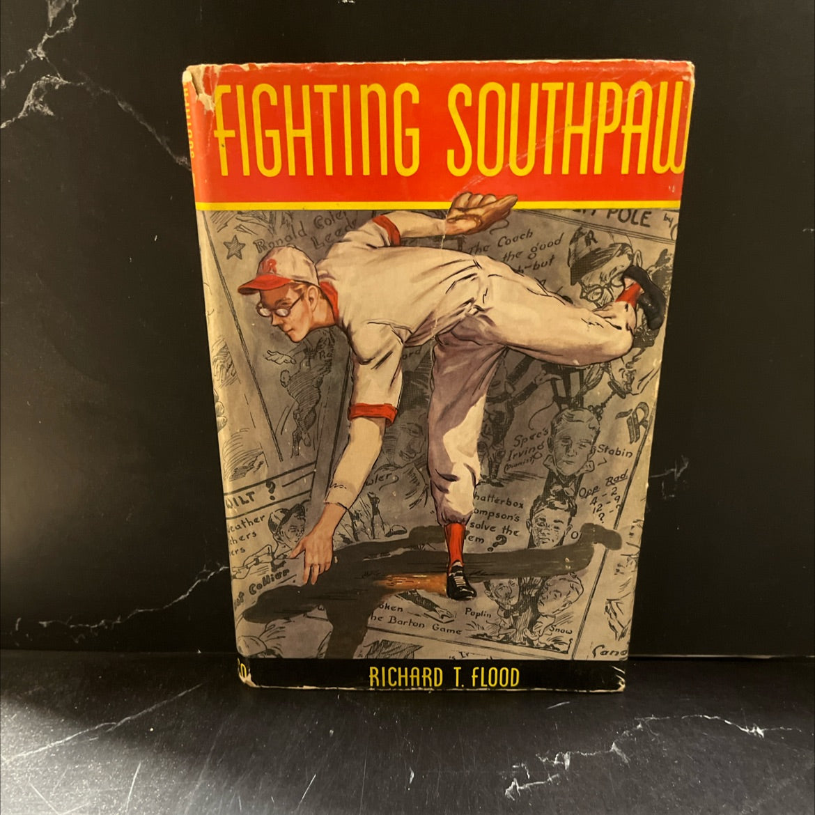lood puck! the adf fighting southpaw book, by richard t. flood, 1949 Hardcover image 1