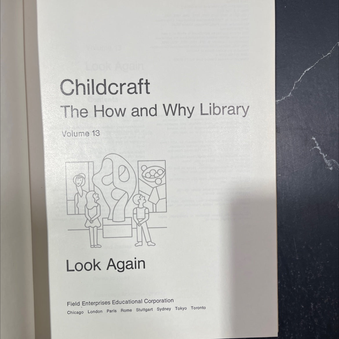look again book, by Field Enterprises Educational Corporation, 1974 Hardcover image 2